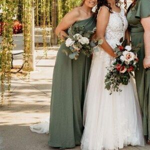 AZAZIE Bridesmaids Dress: Dallas Eucalyptus